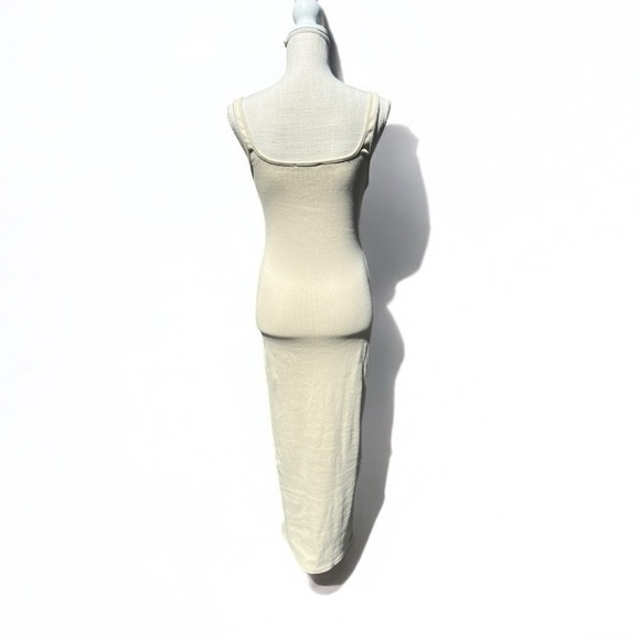 🌻NEW NWOT Petal & Pup Cynthia Cream Ribbed Maxi Tank Dress Size Medium - Picture 8 of 11